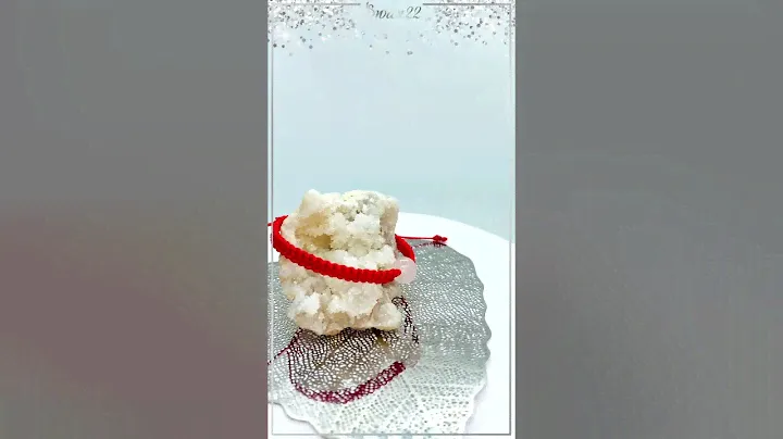 Плетеный браслет на красной нити с Розовым кварцем 💖