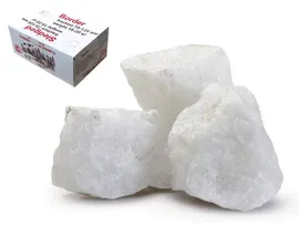 Камень для бани Кварц (жаркий лед), колотый, коробка по 10 кг, ARIZONE (62-101005)