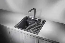 Кухонная мойка Granula KS-5002 чёрный кварц
