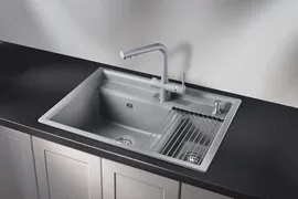 Кухонная мойка Granula KS-7302 алюминиум кварц