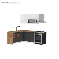 Кухонный гарнитур Бронкс угловой 2700 кварц/бетон