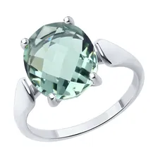 Кольцо из серебра р. 16,5 SOKOLOV 92014208, кварц искусственный