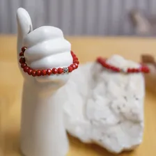 Браслет из натуральных камней Кварц Красный (Спецзаказ)